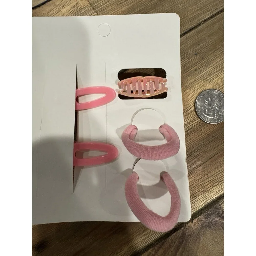 Hello Kitty Fashion Colorful Pink Barrette Cute Hair Clip for Girls 5 PC